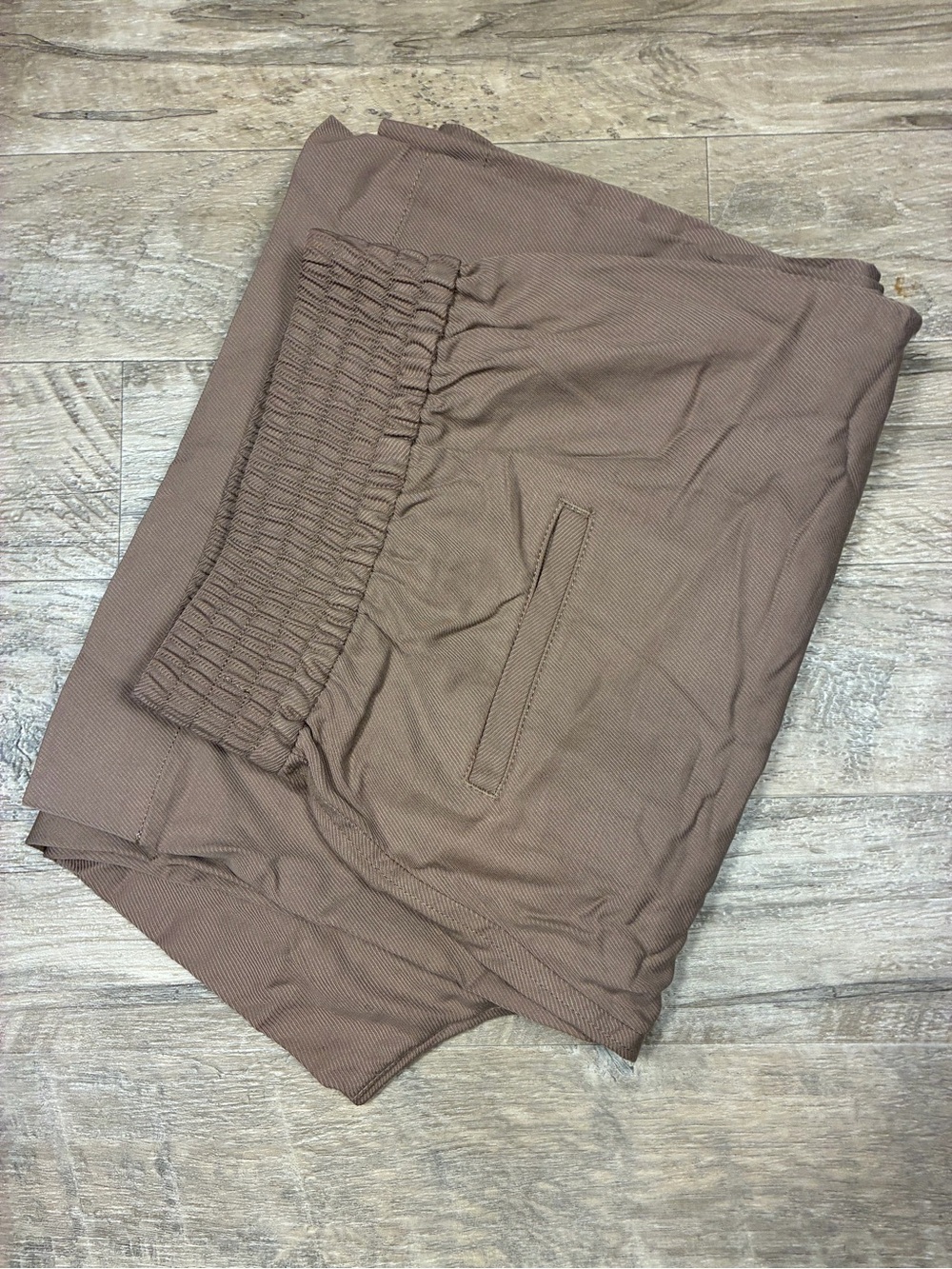 Madewell Draperweave Carley Wide Leg Pull On Pants Castle Rock Brown - Picture 8 of 11